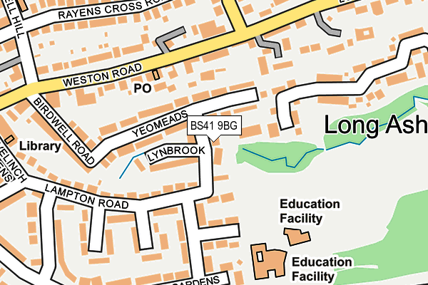 BS41 9BG map - OS OpenMap – Local (Ordnance Survey)