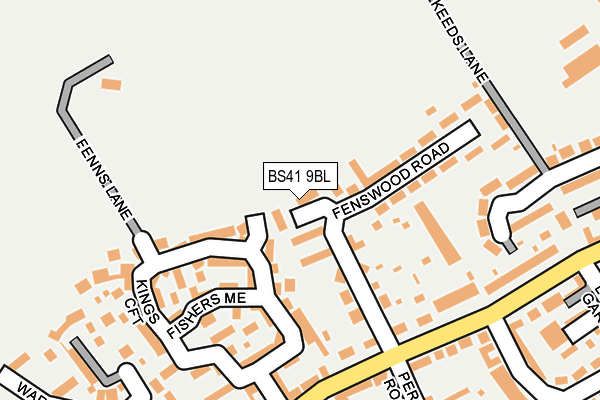 BS41 9BL map - OS OpenMap – Local (Ordnance Survey)