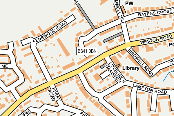 BS41 9BN map - OS OpenMap – Local (Ordnance Survey)