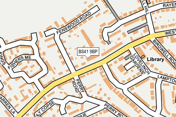 BS41 9BP map - OS OpenMap – Local (Ordnance Survey)