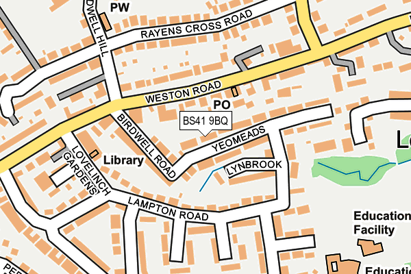 BS41 9BQ map - OS OpenMap – Local (Ordnance Survey)
