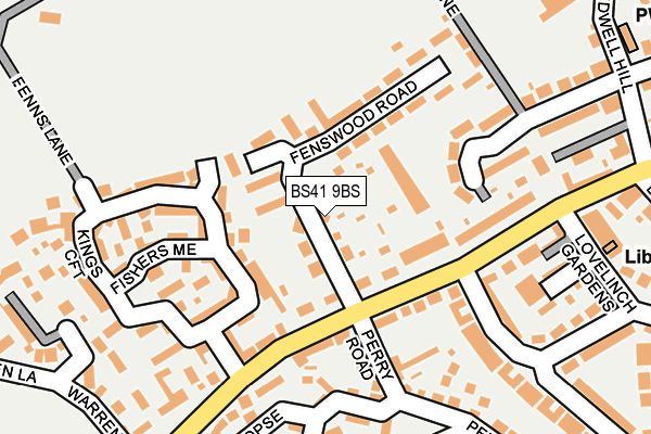 BS41 9BS map - OS OpenMap – Local (Ordnance Survey)