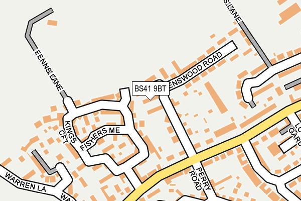 BS41 9BT map - OS OpenMap – Local (Ordnance Survey)