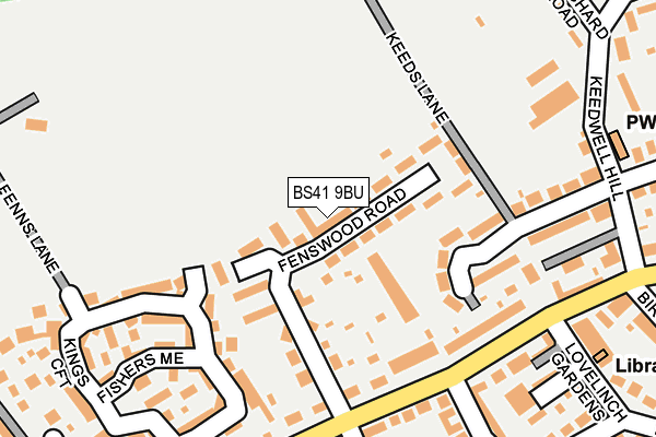 BS41 9BU map - OS OpenMap – Local (Ordnance Survey)