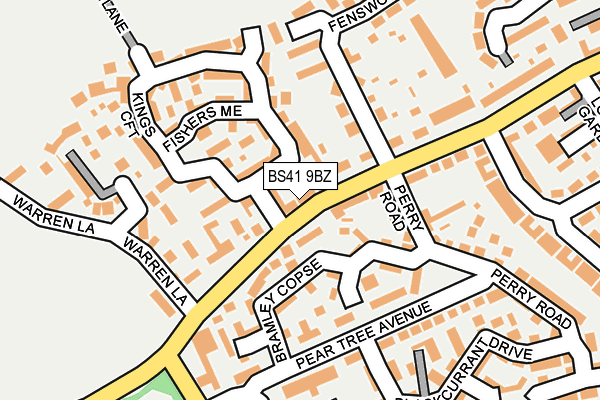 BS41 9BZ map - OS OpenMap – Local (Ordnance Survey)