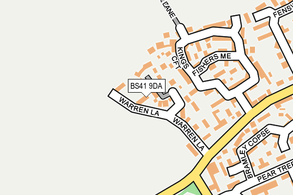 BS41 9DA map - OS OpenMap – Local (Ordnance Survey)