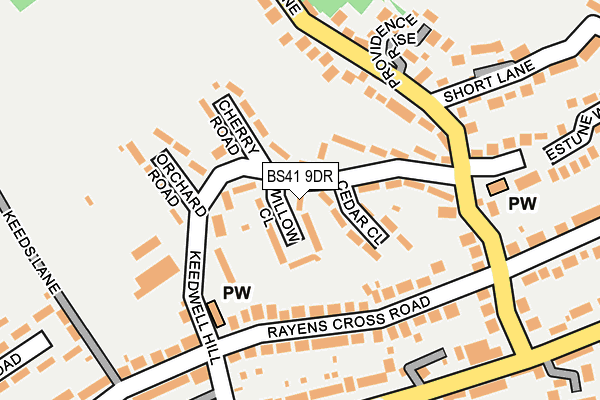 BS41 9DR map - OS OpenMap – Local (Ordnance Survey)