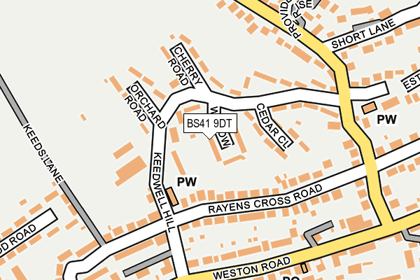 BS41 9DT map - OS OpenMap – Local (Ordnance Survey)