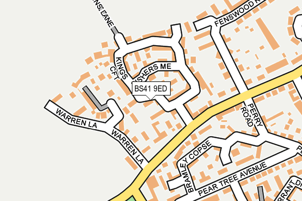 BS41 9ED map - OS OpenMap – Local (Ordnance Survey)