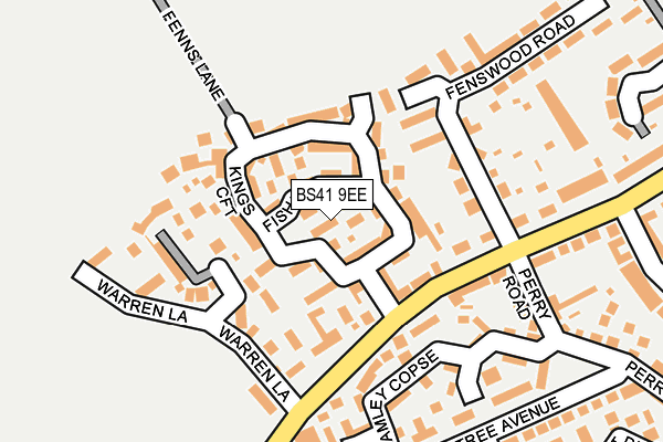 BS41 9EE map - OS OpenMap – Local (Ordnance Survey)