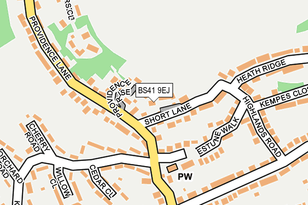 BS41 9EJ map - OS OpenMap – Local (Ordnance Survey)