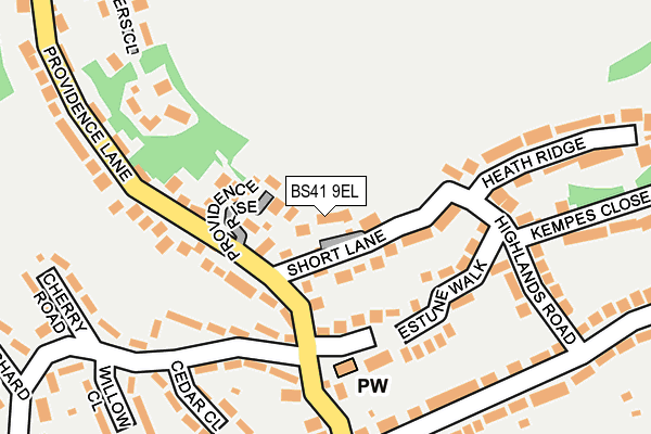 BS41 9EL map - OS OpenMap – Local (Ordnance Survey)