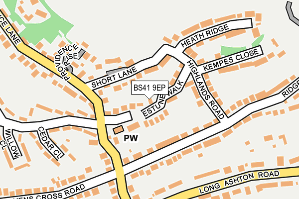 Map of MANNY PROPERTY SERVICES LTD at local scale