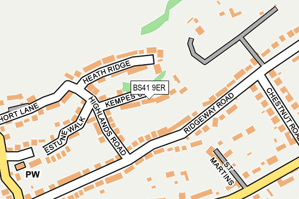 BS41 9ER map - OS OpenMap – Local (Ordnance Survey)