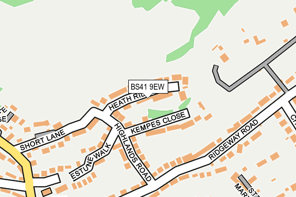 BS41 9EW map - OS OpenMap – Local (Ordnance Survey)