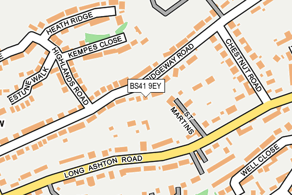 BS41 9EY map - OS OpenMap – Local (Ordnance Survey)