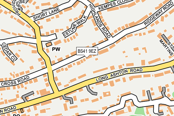BS41 9EZ map - OS OpenMap – Local (Ordnance Survey)