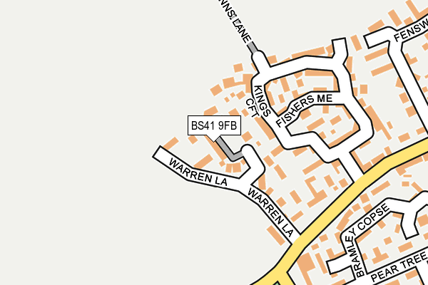 BS41 9FB map - OS OpenMap – Local (Ordnance Survey)