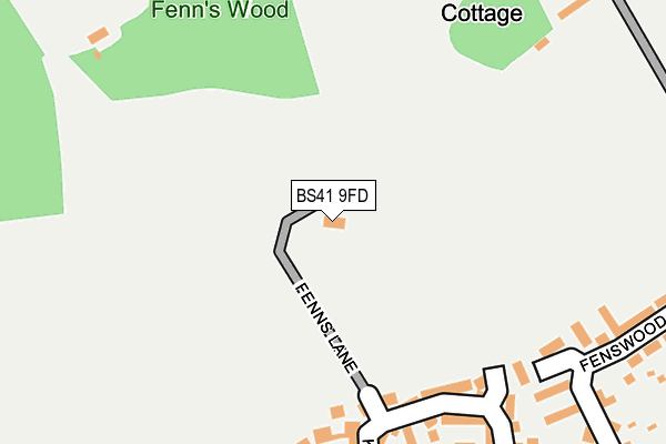 BS41 9FD map - OS OpenMap – Local (Ordnance Survey)