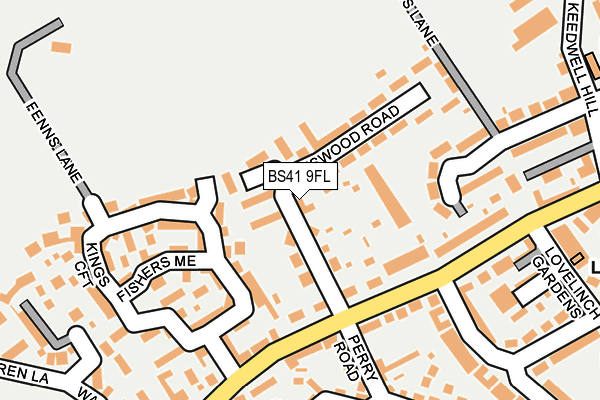 BS41 9FL map - OS OpenMap – Local (Ordnance Survey)