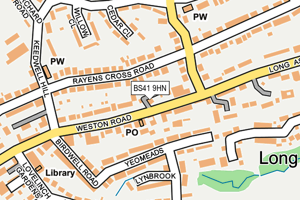 BS41 9HN map - OS OpenMap – Local (Ordnance Survey)