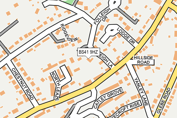 BS41 9HZ map - OS OpenMap – Local (Ordnance Survey)