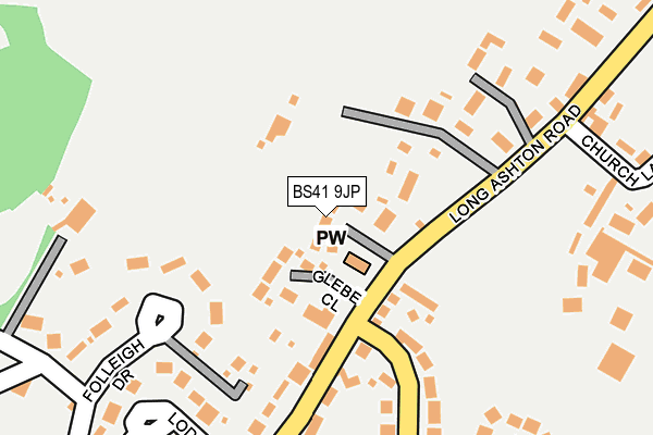 BS41 9JP map - OS OpenMap – Local (Ordnance Survey)