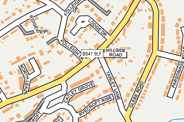 BS41 9LF map - OS OpenMap – Local (Ordnance Survey)