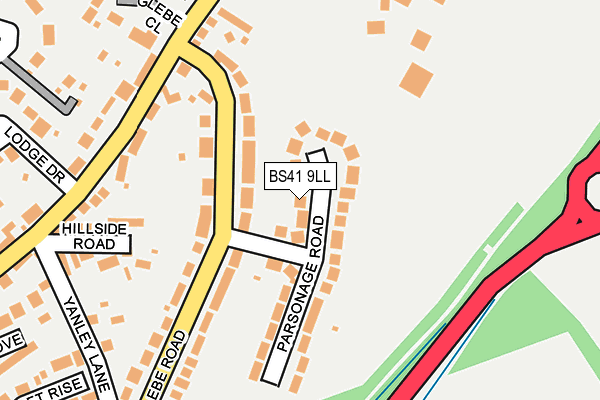 BS41 9LL map - OS OpenMap – Local (Ordnance Survey)