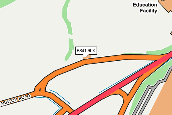 BS41 9LX map - OS OpenMap – Local (Ordnance Survey)