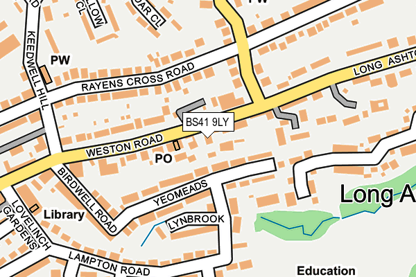 BS41 9LY map - OS OpenMap – Local (Ordnance Survey)