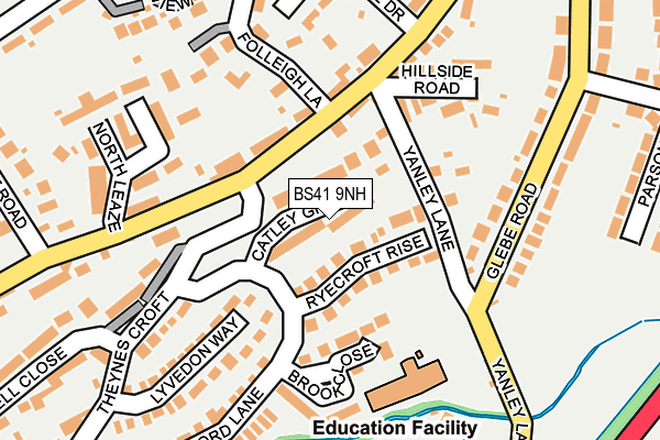 BS41 9NH map - OS OpenMap – Local (Ordnance Survey)