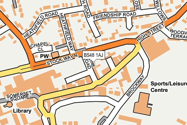 BS48 1AJ map - OS OpenMap – Local (Ordnance Survey)
