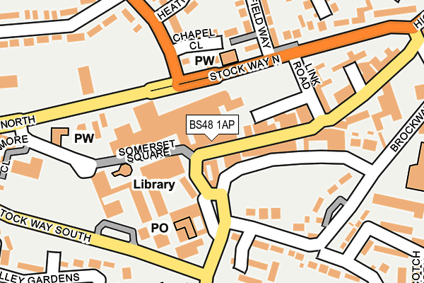 BS48 1AP map - OS OpenMap – Local (Ordnance Survey)
