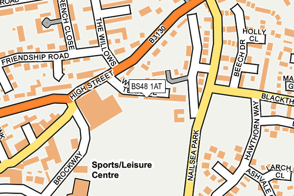 BS48 1AT map - OS OpenMap – Local (Ordnance Survey)