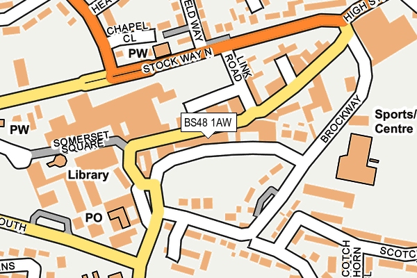 BS48 1AW map - OS OpenMap – Local (Ordnance Survey)