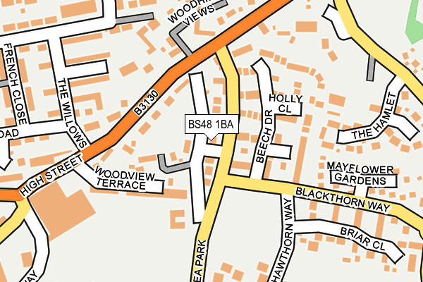 BS48 1BA map - OS OpenMap – Local (Ordnance Survey)