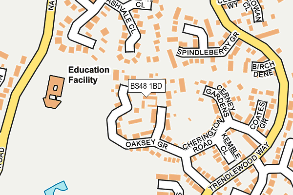 BS48 1BD map - OS OpenMap – Local (Ordnance Survey)
