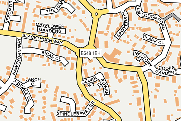 BS48 1BH map - OS OpenMap – Local (Ordnance Survey)