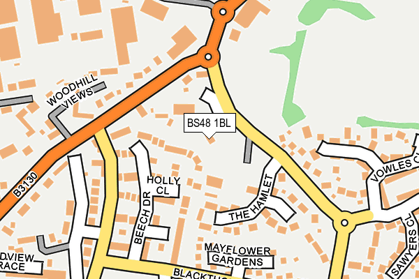 BS48 1BL map - OS OpenMap – Local (Ordnance Survey)