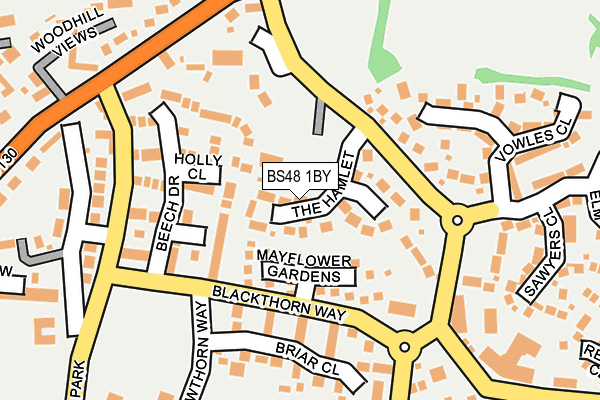 BS48 1BY map - OS OpenMap – Local (Ordnance Survey)