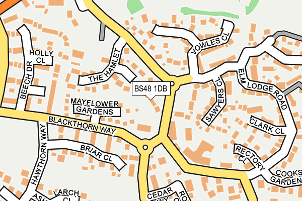 BS48 1DB map - OS OpenMap – Local (Ordnance Survey)