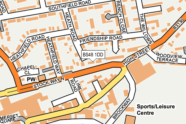 BS48 1DD map - OS OpenMap – Local (Ordnance Survey)