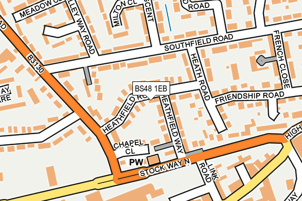 BS48 1EB map - OS OpenMap – Local (Ordnance Survey)