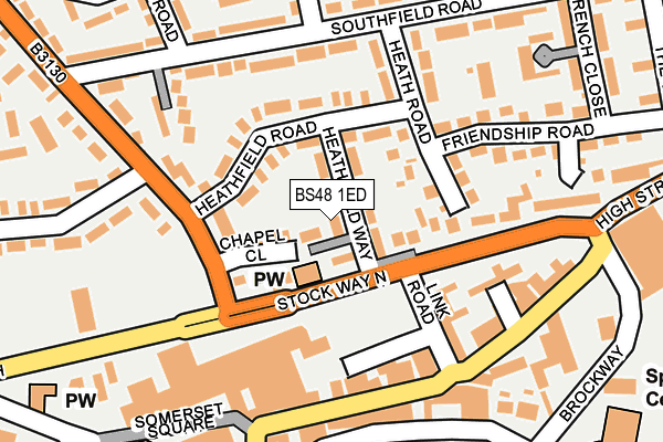BS48 1ED map - OS OpenMap – Local (Ordnance Survey)