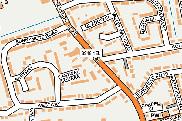 BS48 1EL map - OS OpenMap – Local (Ordnance Survey)