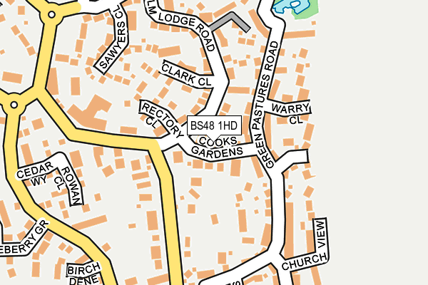 BS48 1HD map - OS OpenMap – Local (Ordnance Survey)