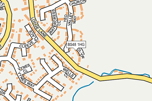 BS48 1HG map - OS OpenMap – Local (Ordnance Survey)