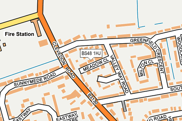 BS48 1HJ map - OS OpenMap – Local (Ordnance Survey)