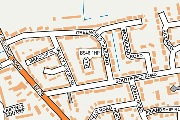 BS48 1HP map - OS OpenMap – Local (Ordnance Survey)